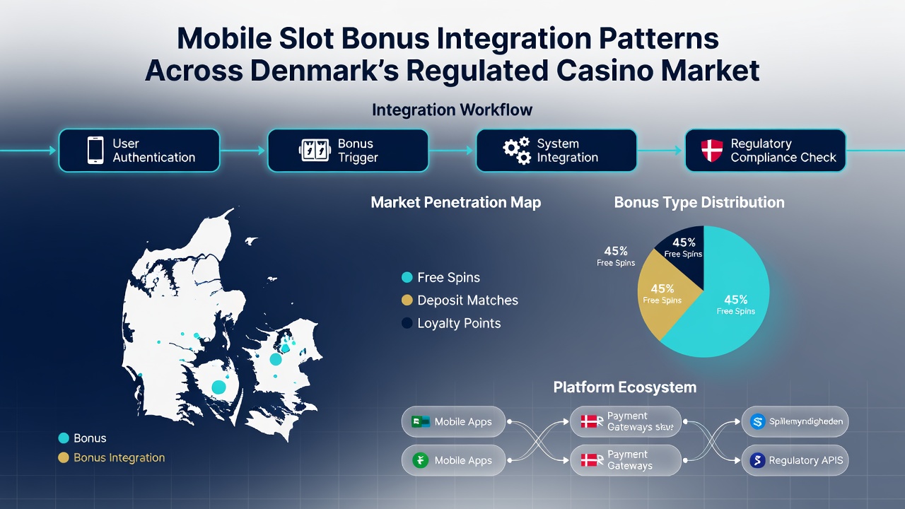 Diagram over bonusintegration mønstre i mobile casino spil